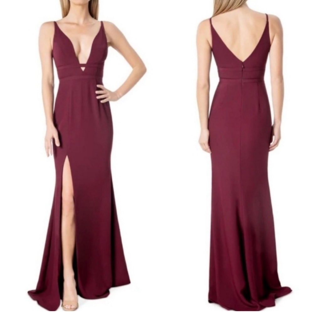 Dress the Population Deep Burgundy Viola Gown XS - Worn Once